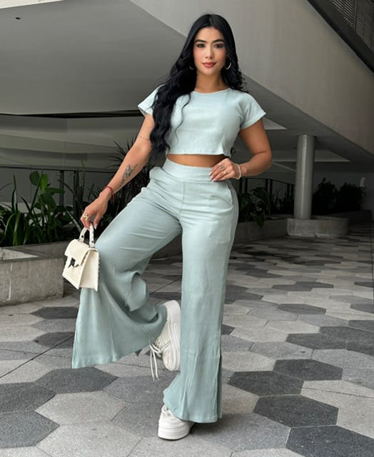 Set Palazzo Rib de 2 Piezas