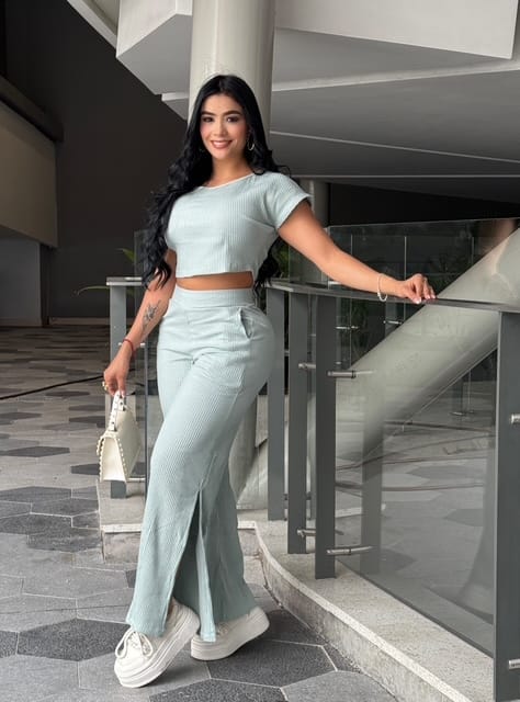 Set Palazzo Rib de 2 Piezas