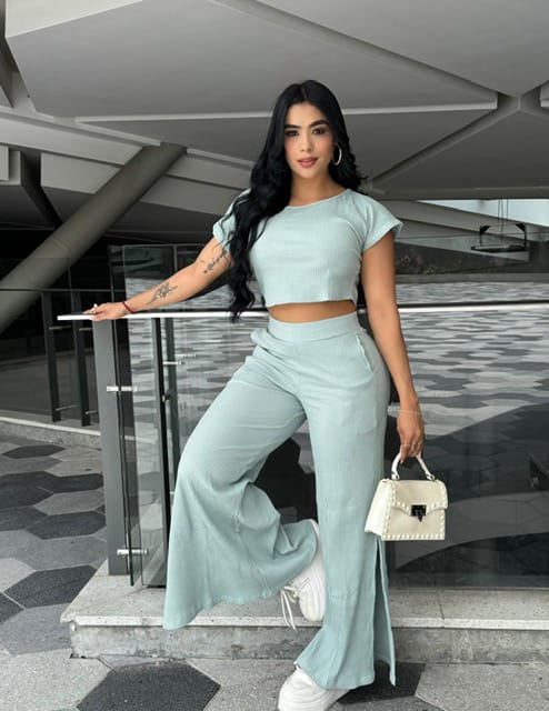 Set Palazzo Rib de 2 Piezas