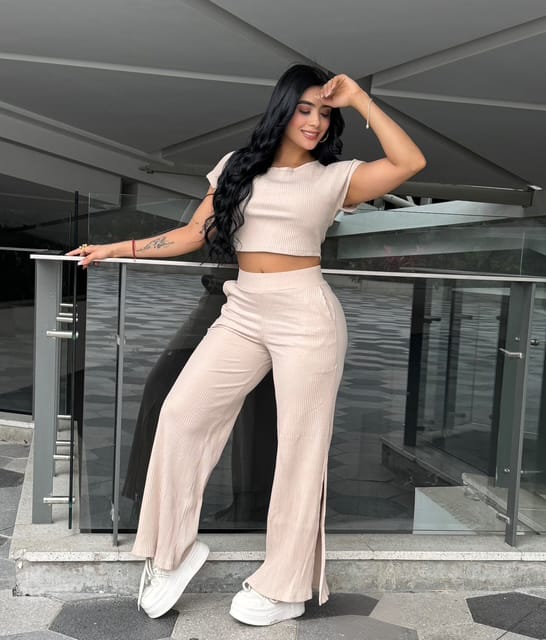 Set Palazzo Rib de 2 Piezas