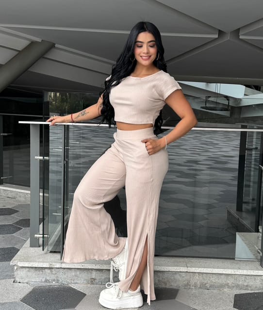 Set Palazzo Rib de 2 Piezas