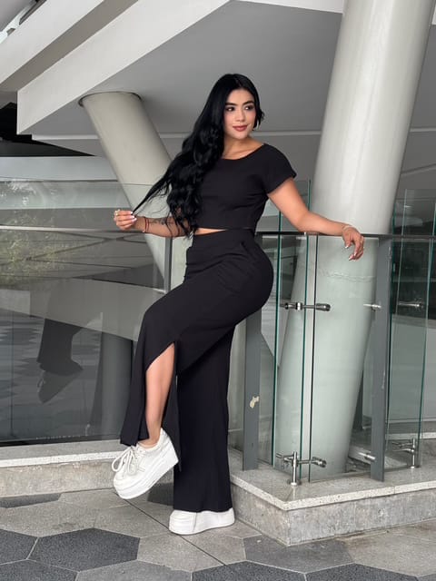 Set Palazzo Rib de 2 Piezas