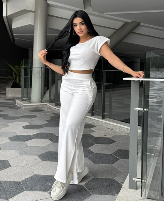 Set Palazzo Rib de 2 Piezas