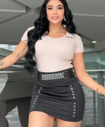 Falda Argollas con brillo | Suplex